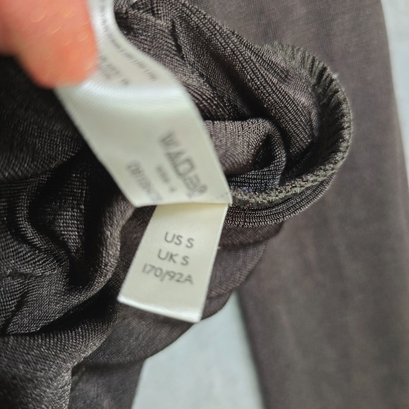 Free People Intimately Size S Chocolate CoquetteDrape Long Sleeve Thong Bodysuit - Picture 4 of 8